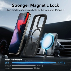 Buy ESR Classic Hybrid HaloLock Magsafe Apple iPhone 15 Pro Max frosted black - ESR696 - {ean13} - Home Screen Store Europe