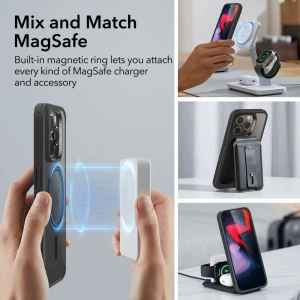 Kup Case ESR Classic Hybrid HaloLock Magsafe Apple iPhone 15 Pro Max frosted black - ESR696 - {ean13} - Sklep Home Screen