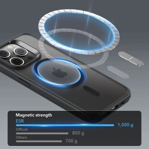 Kup Case ESR Classic Hybrid HaloLock Magsafe Apple iPhone 15 Pro Max frosted black - ESR696 - {ean13} - Sklep Home Screen