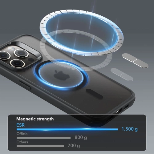 Kup Case ESR Classic Hybrid HaloLock Magsafe Apple iPhone 15 Pro Max frosted black - ESR696 - {ean13} - Sklep Home Screen