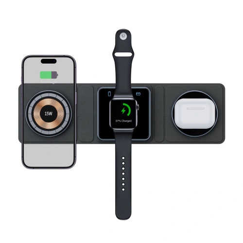 Kup Indukční nabíječka Tech-Protect QI15W-A31 3w1 Magnetic MagSafe černá - THP2260 - {ean13} - Sklep Home Screen