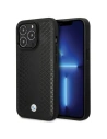 Etui BMW BMHCP14L22RFGK Apple iPhone 14 Pro kožené s diamantovým vzorem černé/black