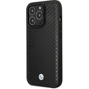 Kup Case BMW BMHCP14L22RFGK Apple iPhone 14 Pro Leder Diamantmuster schwarz/black - BMW497 - {ean13} - Sklep Home Screen