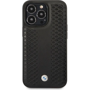 Kup Case BMW BMHCP14L22RFGK Apple iPhone 14 Pro Leder Diamantmuster schwarz/black - BMW497 - {ean13} - Sklep Home Screen