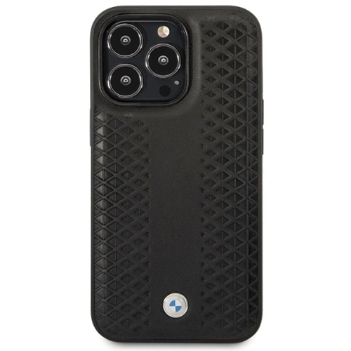 Buy BMW BMHCP14L22RFGK Apple iPhone 14 Pro Leather Diamond Pattern black - BMW497 - {ean13} - Home Screen Store Europe