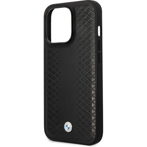 Kup Etui BMW BMHCP14L22RFGK Apple iPhone 14 Pro kožené s diamantovým vzorem černé/black - BMW497 - {ean13} - Sklep Home Screen
