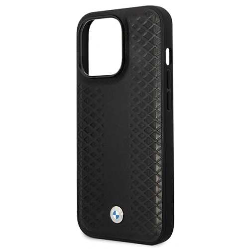 Buy BMW BMHCP14L22RFGK Apple iPhone 14 Pro Leather Diamond Pattern black - BMW497 - {ean13} - Home Screen Store Europe