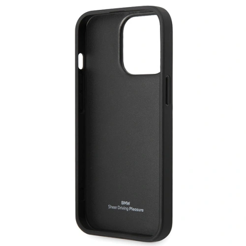Buy BMW BMHCP14L22RFGK Apple iPhone 14 Pro Leather Diamond Pattern black - BMW497 - {ean13} - Home Screen Store Europe
