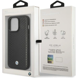 Kup Etui BMW BMHCP14L22RFGK Apple iPhone 14 Pro kožené s diamantovým vzorem černé/black - BMW497 - {ean13} - Sklep Home Screen