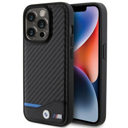 Kup Etui BMW BMHCP15L22NBCK Apple iPhone 15 Pro Leather Carbon czarny/black - BMW498 - {ean13} - Sklep Home Screen