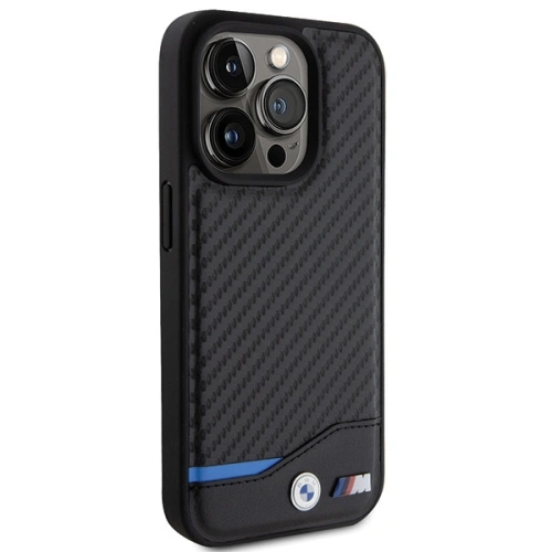 Kup Etui BMW BMHCP15L22NBCK Apple iPhone 15 Pro Leather Carbon czarny/black - BMW498 - {ean13} - Sklep Home Screen