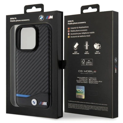 Kup Etui BMW BMHCP15L22NBCK Apple iPhone 15 Pro bőrtok szénfekete/black - BMW498 - {ean13} - Sklep Home Screen