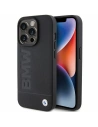 Case BMW BMHCP15LSLLBK Apple iPhone 15 Pro Leder Heißprägung schwarz/black