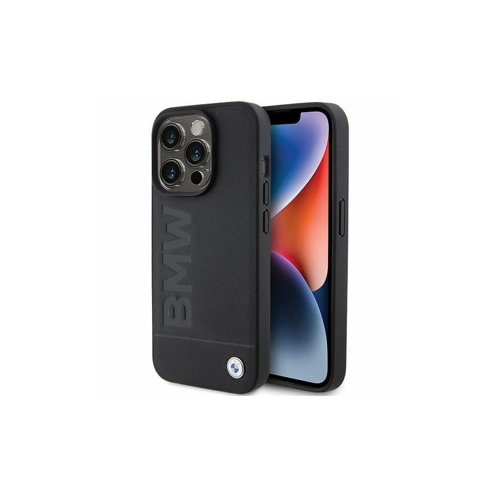 Etui BMW BMHCP15LSLLBK Apple iPhone 15 Pro Leather Hot Stamp czarny/black