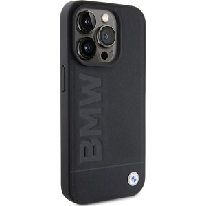 Etui BMW BMHCP15LSLLBK Apple iPhone 15 Pro Leather Hot Stamp czarny/black