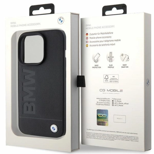 Kup Etui BMW BMHCP15LSLLBK Apple iPhone 15 Pro Leather Hot Stamp černý/black - BMW499 - {ean13} - Sklep Home Screen