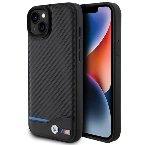 Kup BMW Apple Carcasă BMHCP15M22NBCK iPhone 15 Plus / 14 Plus piele carbon negru/negru - BMW500 - {ean13} - Sklep Home Screen