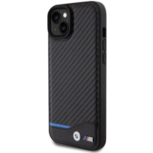 Etui BMW BMHCP15M22NBCK Apple iPhone 15 Plus / 14 Plus Leather Carbon czarny/black