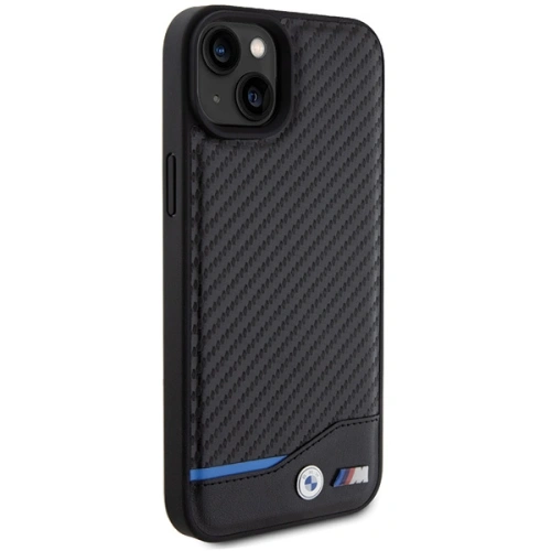 Kup BMW Apple Carcasă BMHCP15M22NBCK iPhone 15 Plus / 14 Plus piele carbon negru/negru - BMW500 - {ean13} - Sklep Home Screen