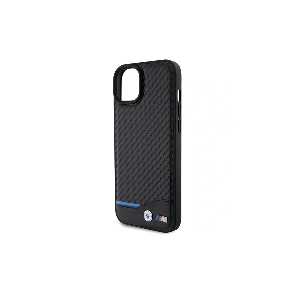 Etui BMW BMHCP15M22NBCK Apple iPhone 15 Plus / 14 Plus Leather Carbon czarny/black