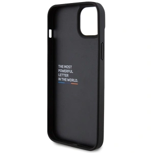 Etui BMW BMHCP15M22NBCK Apple iPhone 15 Plus / 14 Plus Leather Carbon czarny/black