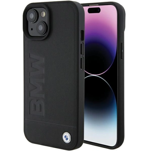 Kup Case BMW BMHCP15MSLLBK Apple iPhone 15 Plus / 14 Plus Leder Heißprägung schwarz/black - BMW501 - {ean13} - Sklep Home Screen