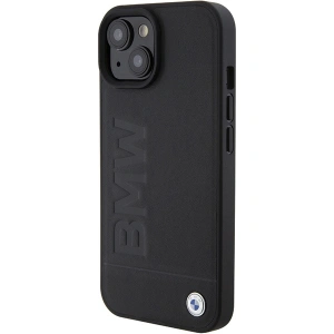 Etui BMW BMHCP15MSLLBK Apple iPhone 15 Plus / 14 Plus Leather Hot Stamp czarny/black