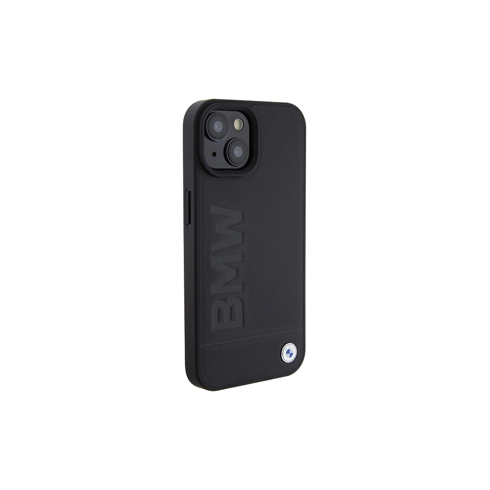 Etui BMW BMHCP15MSLLBK Apple iPhone 15 Plus / 14 Plus Leather Hot Stamp czarny/black