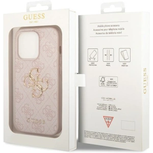 Etui Guess GUHCP15L4GMGPI Apple iPhone 15 Pro hardcase 4G Big Metal Logo różowy/pink