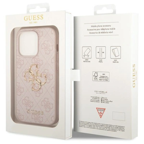 Kup Etui Guess GUHCP15L4GMGPI Apple iPhone 15 Pro hardcase 4G Big Metal Logo różowy/pink - GUE2805 - {ean13} - Sklep Home Screen