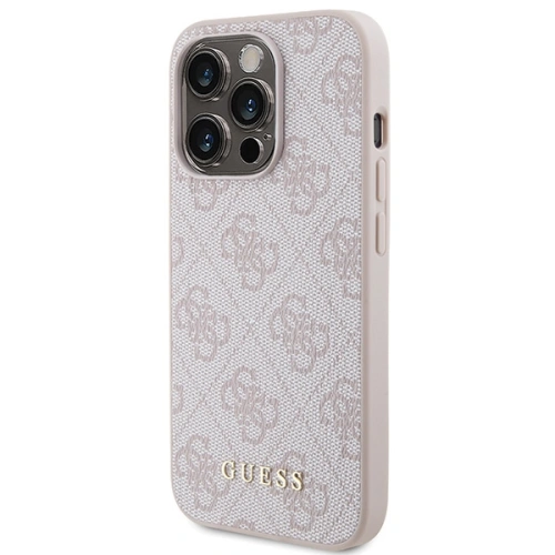 Kup Etui Guess GUHCP15LG4GFPI Apple iPhone 15 Pro hard case 4G Metal Gold Logo różowy/pink - GUE2807 - {ean13} - Sklep Home Screen
