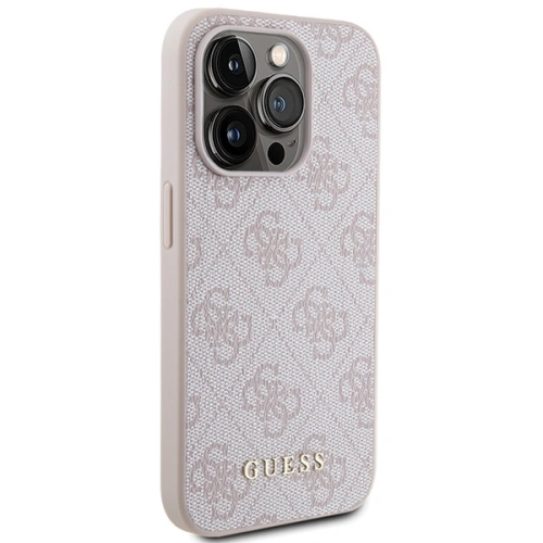 Kup Etui Guess GUHCP15LG4GFPI Apple iPhone 15 Pro hard case 4G Metal Gold Logo różowy/pink - GUE2807 - {ean13} - Sklep Home Screen