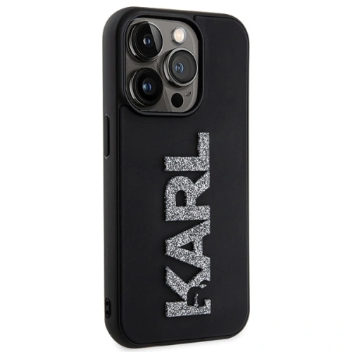 Kup Etui Karl Lagerfeld KLHCP15L3DMBKCK Apple iPhone 15 Pro hardcase 3D Rubber Glitter Logo fekete/black - KLD1644 - {ean13} - Sklep Home Screen