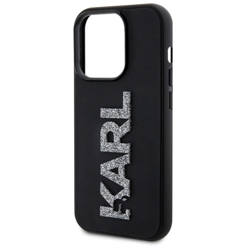 Kup Etui Karl Lagerfeld KLHCP15L3DMBKCK Apple iPhone 15 Pro hardcase 3D Rubber Glitter Logo czarny/black - KLD1644 - {ean13} - Sklep Home Screen