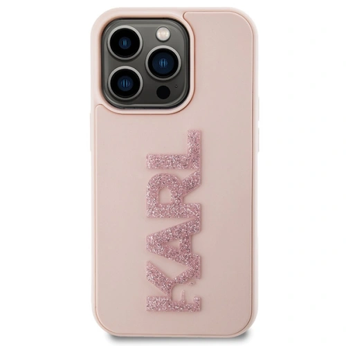Kup Etui Karl Lagerfeld KLHCP15L3DMBKCP Apple iPhone 15 Pro hardcase 3D Rugalmas Csillogó Logó rózsaszín/pink - KLD1645 - {ean13} - Sklep Home Screen