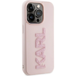 Etui Karl Lagerfeld KLHCP15L3DMBKCP Apple iPhone 15 Pro hardcase 3D Rubber Glitter Logo różowy/pink