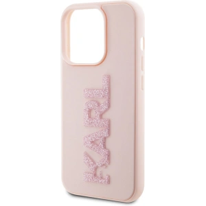 Etui Karl Lagerfeld KLHCP15L3DMBKCP Apple iPhone 15 Pro hardcase 3D Rubber Glitter Logo różowy/pink