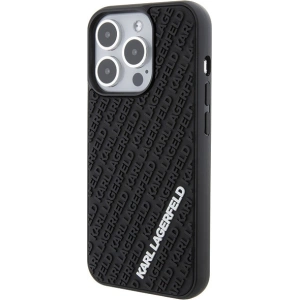 Etui Karl Lagerfeld KLHCP15L3DMKRLK Apple iPhone 15 Pro hardcase 3D Rubber Multi Logo czarny/black