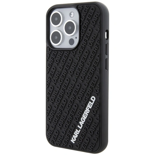 Kup Etui Karl Lagerfeld KLHCP15L3DMKRLK Apple iPhone 15 Pro hardcase 3D Rubber Multi Logo czarny/black - KLD1646 - {ean13} - Sklep Home Screen