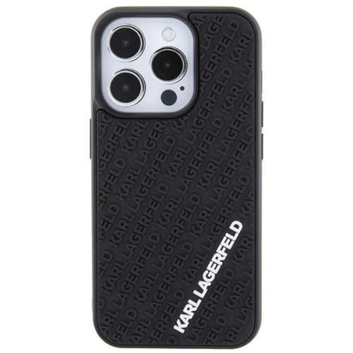 Kup Case Karl Lagerfeld KLHCP15L3DMKRLK Apple iPhone 15 Pro Hardcase 3D Gummi Multi-Logo schwarz/black - KLD1646 - {ean13} - Sklep Home Screen