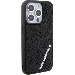 Etui Karl Lagerfeld KLHCP15L3DMKRLK Apple iPhone 15 Pro hardcase 3D Rubber Multi Logo czarny/black