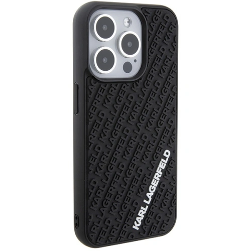 Kup Etui Karl Lagerfeld KLHCP15L3DMKRLK Apple iPhone 15 Pro hardcase 3D Rubber Multi Logo czarny/black - KLD1646 - {ean13} - Sklep Home Screen