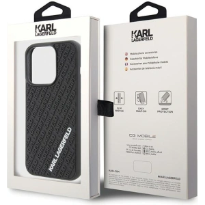 Etui Karl Lagerfeld KLHCP15L3DMKRLK Apple iPhone 15 Pro hardcase 3D Rubber Multi Logo czarny/black