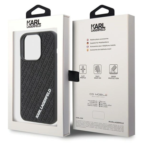 Kup Karl Lagerfeld Apple Carcasă KLHCP15L3DMKRLK iPhone 15 Pro hardcase 3D Rubber Multi Logo negru/negru - KLD1646 - {ean13} - Sklep Home Screen