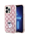 Etui Karl Lagerfeld KLHCP15LHNCMKLP Apple iPhone 15 Pro hardcase Monogram Choupette różowy/pink