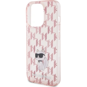 Etui Karl Lagerfeld KLHCP15LHNCMKLP Apple iPhone 15 Pro hardcase Monogram Choupette różowy/pink