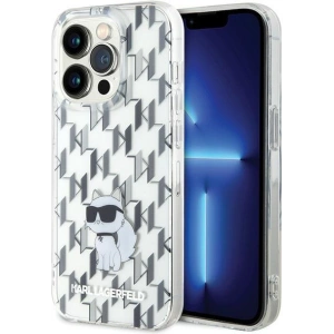 Etui Karl Lagerfeld KLHCP15LHNCMKLT Apple iPhone 15 Pro hardcase Monogram Choupette transparent