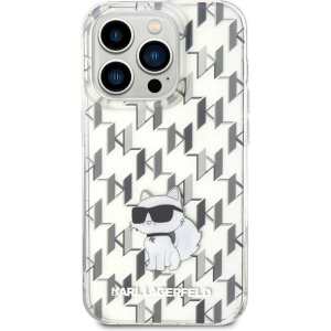 Etui Karl Lagerfeld KLHCP15LHNCMKLT Apple iPhone 15 Pro hardcase Monogram Choupette transparent