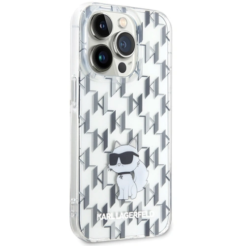 Kup Etui Karl Lagerfeld KLHCP15LHNCMKLT Apple iPhone 15 Pro hardcase Monogram Choupette transparent - KLD1648 - {ean13} - Sklep Home Screen