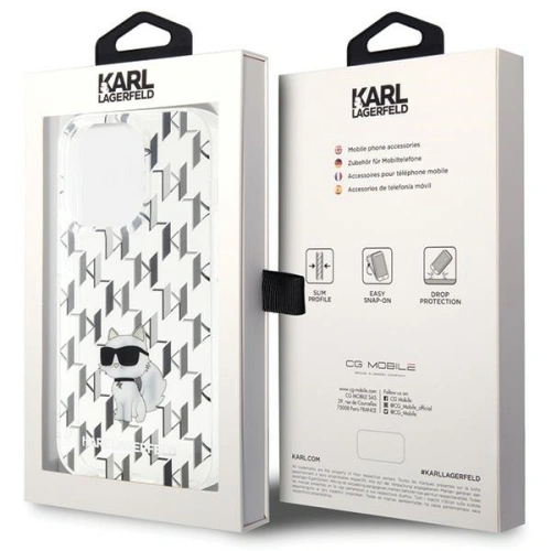 Kup Etui Karl Lagerfeld KLHCP15LHNCMKLT Apple iPhone 15 Pro hardcase Monogram Choupette průhledné - KLD1648 - {ean13} - Sklep Home Screen
